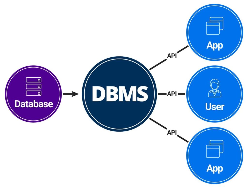 Database - DBMS - (API) - App/User/App