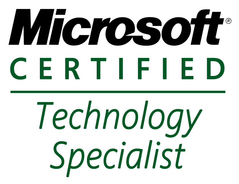 Microsoft certified: Technology Specialist
